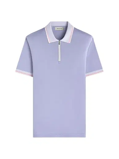 Bugatchi Men's Cotton Quarter-Zip Polo Shirt | Thumbnail 1 Bugatchi Men's Cotton Quarter-Zip Polo Shirt | Thumbnail 1