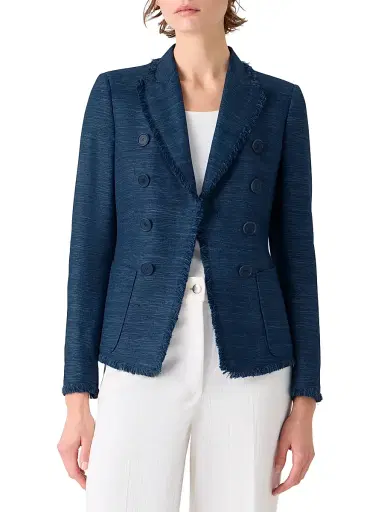 Akris punto Women's Indian Silk Single-Breasted Jacket | Thumbnail 3 Akris punto Women's Indian Silk Single-Breasted Jacket | Thumbnail 3
