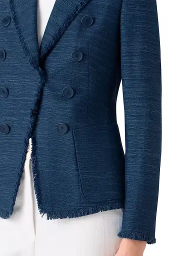 Akris punto Women's Indian Silk Single-Breasted Jacket | Thumbnail 6 Akris punto Women's Indian Silk Single-Breasted Jacket | Thumbnail 6