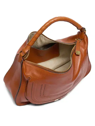 Chloé Women's Marcie Smooth Leather Shoulder Bag - Clay Brown | Thumbnail 5 Chloé Women's Marcie Smooth Leather Shoulder Bag - Clay Brown | Thumbnail 5