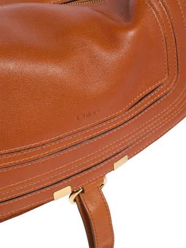 Chloé Women's Marcie Smooth Leather Shoulder Bag - Clay Brown | Thumbnail 7 Chloé Women's Marcie Smooth Leather Shoulder Bag - Clay Brown | Thumbnail 7