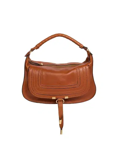 Chloé Women's Marcie Smooth Leather Shoulder Bag - Clay Brown | Thumbnail 1 Chloé Women's Marcie Smooth Leather Shoulder Bag - Clay Brown | Thumbnail 1