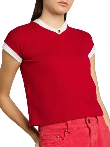 Versace Women's Vintage Medusa Cotton T-Shirt | Thumbnail 6 Versace Women's Vintage Medusa Cotton T-Shirt | Thumbnail 6