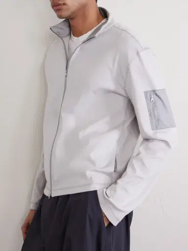 Amomento Cotton Zip-Up Sweater - Men | Thumbnail 5 Amomento Cotton Zip-Up Sweater - Men | Thumbnail 5