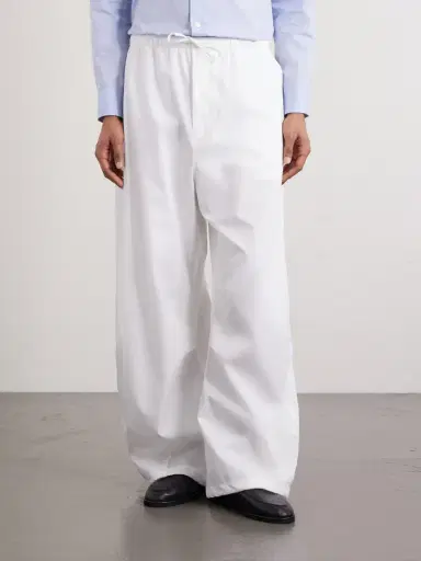 Amomento Cotton Wide-Leg Trousers - Men | Thumbnail 3 Amomento Cotton Wide-Leg Trousers - Men | Thumbnail 3