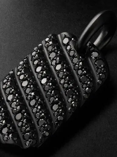 David Yurman Chevron Titanium Diamond Pendant - Men | Thumbnail 4 David Yurman Chevron Titanium Diamond Pendant - Men | Thumbnail 4