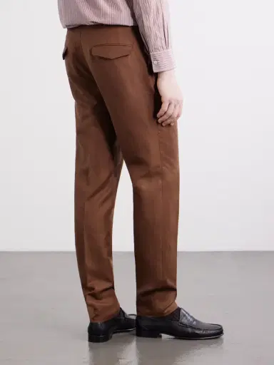 Slowear Tapered Pleated Wool and Linen-Blend Trousers - Men | Thumbnail 4 Slowear Tapered Pleated Wool and Linen-Blend Trousers - Men | Thumbnail 4