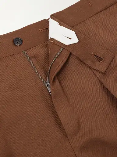 Slowear Tapered Pleated Wool and Linen-Blend Trousers - Men | Thumbnail 6 Slowear Tapered Pleated Wool and Linen-Blend Trousers - Men | Thumbnail 6