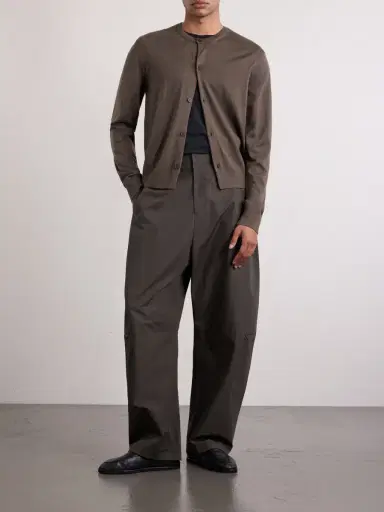 Amomento Barrel-Leg Cotton Trousers - Men | Thumbnail 2 Amomento Barrel-Leg Cotton Trousers - Men | Thumbnail 2