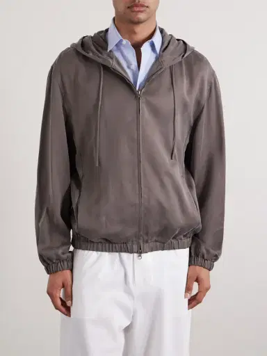 Amomento Satin Hooded Jacket - Men | Thumbnail 3 Amomento Satin Hooded Jacket - Men | Thumbnail 3