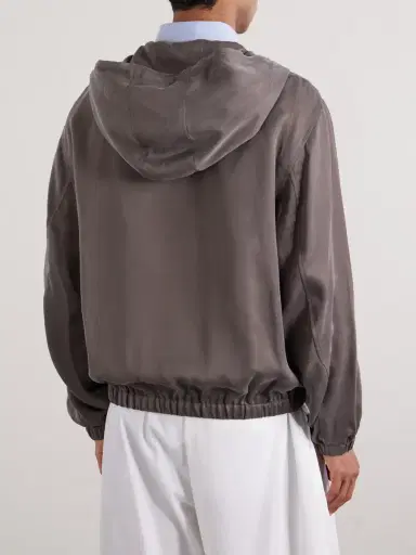 Amomento Satin Hooded Jacket - Men | Thumbnail 4 Amomento Satin Hooded Jacket - Men | Thumbnail 4