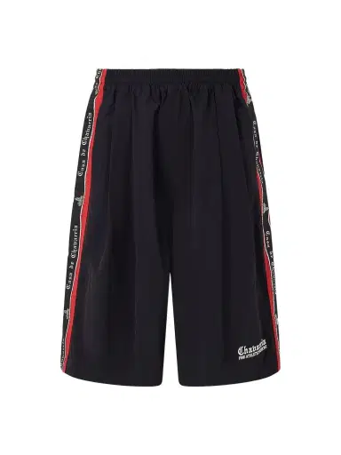 Willy Chavarria Orale Track Wid-Leg Shorts - Men | Thumbnail 1 Willy Chavarria Orale Track Wid-Leg Shorts - Men | Thumbnail 1
