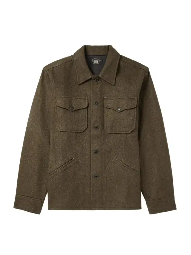 Wool-Blend Felt Overshirt - Men Wool-Blend Felt Overshirt - Men