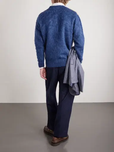 Beams Plus Colour-Block Polo Sweater - Men | Thumbnail 4 Beams Plus Colour-Block Polo Sweater - Men | Thumbnail 4