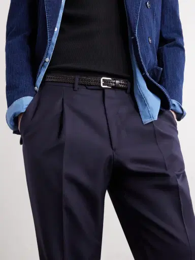 Tom Ford 2cm Woven Leather Belt - Men | Thumbnail 2 Tom Ford 2cm Woven Leather Belt - Men | Thumbnail 2