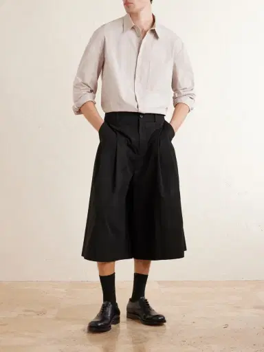 Amomento Cotton-Blend Wide-Leg Bermuda Shorts - Men | Thumbnail 2 Amomento Cotton-Blend Wide-Leg Bermuda Shorts - Men | Thumbnail 2
