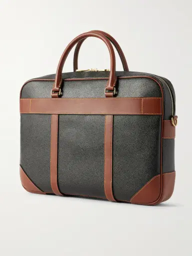 Mulberry Heritage Leather-Trimmed Scotchgrain Briefcase - Men | Thumbnail 4 Mulberry Heritage Leather-Trimmed Scotchgrain Briefcase - Men | Thumbnail 4