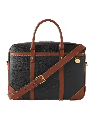 Mulberry Heritage Leather-Trimmed Scotchgrain Briefcase - Men | Thumbnail 1 Mulberry Heritage Leather-Trimmed Scotchgrain Briefcase - Men | Thumbnail 1
