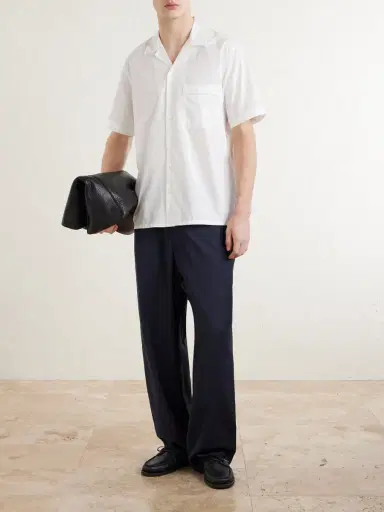 Canali Camp-Collar Cotton Shirt - Men | Thumbnail 2 Canali Camp-Collar Cotton Shirt - Men | Thumbnail 2