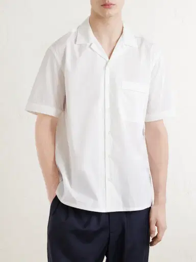 Canali Camp-Collar Cotton Shirt - Men | Thumbnail 3 Canali Camp-Collar Cotton Shirt - Men | Thumbnail 3