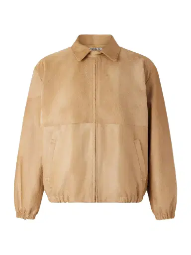 Auralee Panelled Calf Hair Blouson Jacket - Men | Thumbnail 1 Auralee Panelled Calf Hair Blouson Jacket - Men | Thumbnail 1