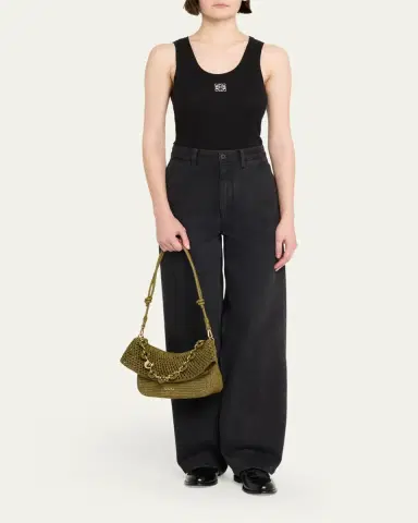 LOEWE x Paula's Ibiza Ola Small Shoulder Bag in Raffia and Leather | Thumbnail 5 LOEWE x Paula's Ibiza Ola Small Shoulder Bag in Raffia and Leather | Thumbnail 5