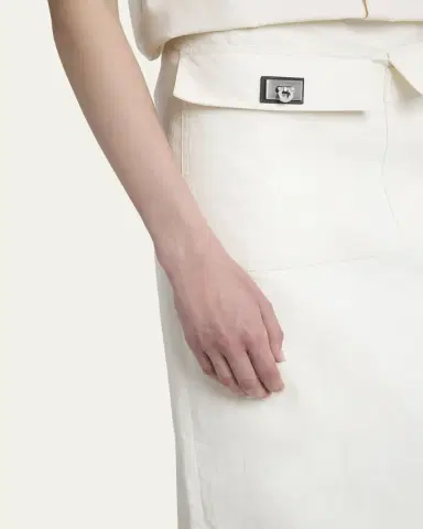 FERRAGAMO Turn-Lock Pocket Maxi Skirt | Thumbnail 5 FERRAGAMO Turn-Lock Pocket Maxi Skirt | Thumbnail 5
