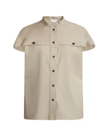 Ferragamo Organic Stretch Short-Sleeve Utility Shirt | Thumbnail 1 Ferragamo Organic Stretch Short-Sleeve Utility Shirt | Thumbnail 1