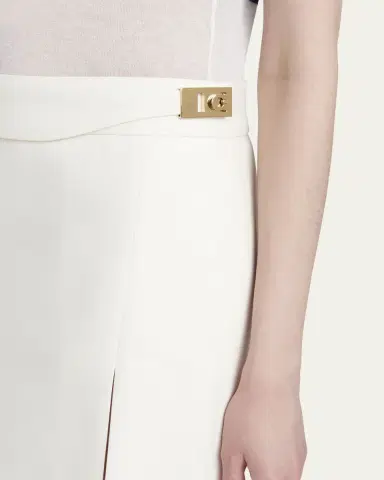 Ferragamo Twist-Lock Belted Slit Pencil Skirt | Thumbnail 5 Ferragamo Twist-Lock Belted Slit Pencil Skirt | Thumbnail 5