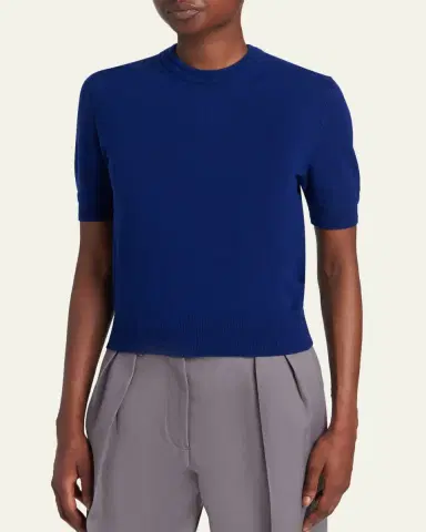 Jil Sander Wool Knit Short-Sleeve T-Shirt | Thumbnail 4 Jil Sander Wool Knit Short-Sleeve T-Shirt | Thumbnail 4