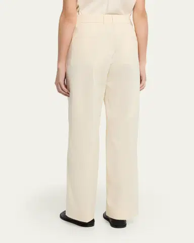 Moncler Pleated Wide-Leg Cropped Trousers | Thumbnail 3 Moncler Pleated Wide-Leg Cropped Trousers | Thumbnail 3