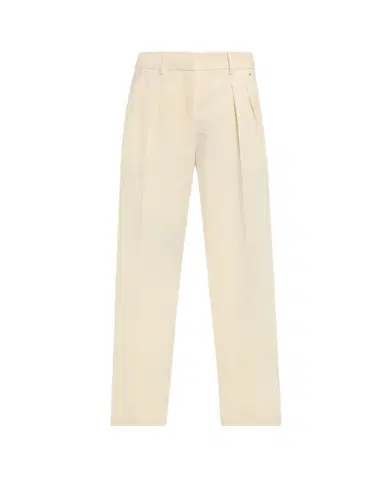 Moncler Pleated Wide-Leg Cropped Trousers | Thumbnail 1 Moncler Pleated Wide-Leg Cropped Trousers | Thumbnail 1