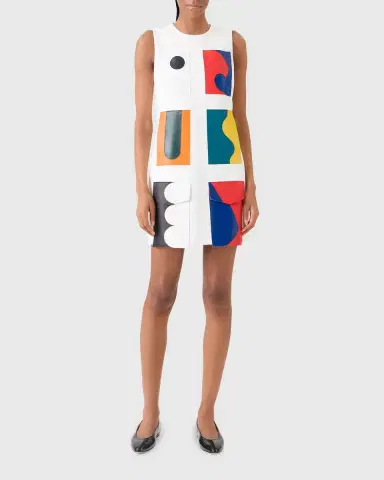 Akris Sleeveless Paravent Nappa Lambskin Leather Mini Dress | Thumbnail 6 Akris Sleeveless Paravent Nappa Lambskin Leather Mini Dress | Thumbnail 6