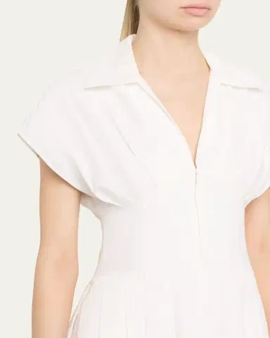 SIMKHAI Farlow Zip-Front Midi Dress | Thumbnail 5 SIMKHAI Farlow Zip-Front Midi Dress | Thumbnail 5
