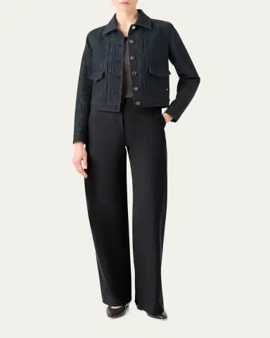 Akris Hilbert Short Stretch Denim Jacket | Thumbnail 2 Akris Hilbert Short Stretch Denim Jacket | Thumbnail 2