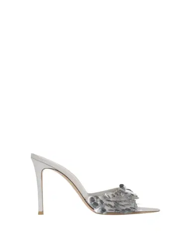Gianvito Rossi 105mm Sequined Mesh Mule Sandals | Thumbnail 1 Gianvito Rossi 105mm Sequined Mesh Mule Sandals | Thumbnail 1