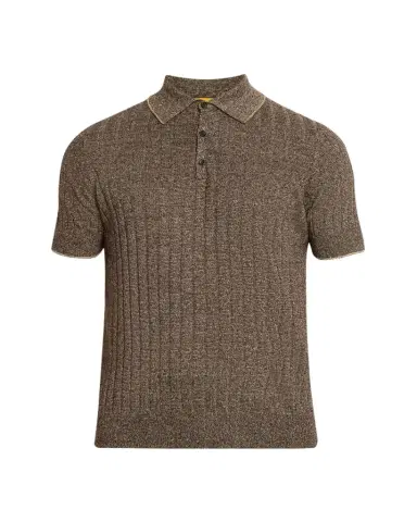 Guest In Residence Men's Rib-Knit Teddy Polo Shirt | Thumbnail 1 Guest In Residence Men's Rib-Knit Teddy Polo Shirt | Thumbnail 1