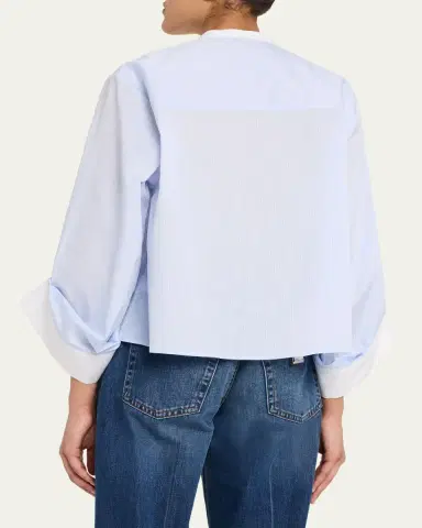 TWP Beau Striped Button-Front Shirt | Thumbnail 3 TWP Beau Striped Button-Front Shirt | Thumbnail 3