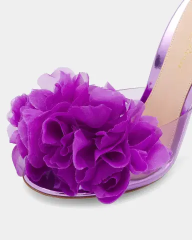 Gianvito Rossi 95mm Flower Plexi Mule Sandals | Thumbnail 5 Gianvito Rossi 95mm Flower Plexi Mule Sandals | Thumbnail 5