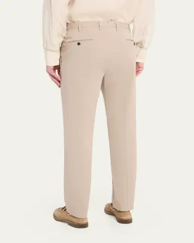 Incotex Men's Pressed-Crease Cotton Trousers | Thumbnail 7 Incotex Men's Pressed-Crease Cotton Trousers | Thumbnail 7