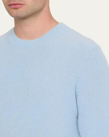 Guest In Residence Men's Cashmerer Rib Allday Crew-Neck Shirt | Thumbnail 5 Guest In Residence Men's Cashmerer Rib Allday Crew-Neck Shirt | Thumbnail 5