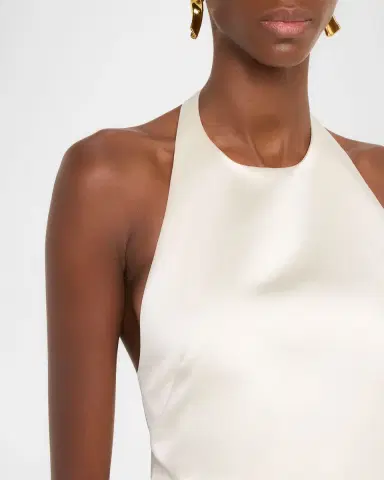 A.L.C. Sophia Satin Mini Dress | Thumbnail 9 A.L.C. Sophia Satin Mini Dress | Thumbnail 9