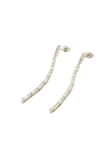 Sydney Evan 14-karat White Gold Diamond Earrings | Thumbnail 1 Sydney Evan 14-karat White Gold Diamond Earrings | Thumbnail 1