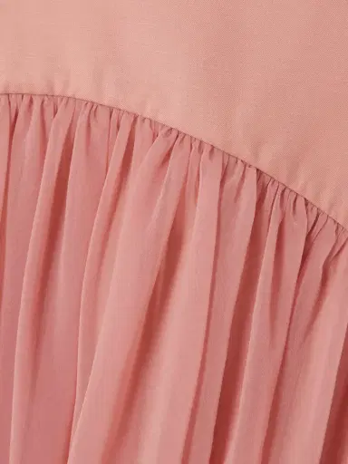 Abadia Paneled Gathered Twill And Chiffon Maxi Skirt | Thumbnail 4 Abadia Paneled Gathered Twill And Chiffon Maxi Skirt | Thumbnail 4