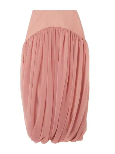 Abadia Paneled Gathered Twill And Chiffon Maxi Skirt | Thumbnail 1 Abadia Paneled Gathered Twill And Chiffon Maxi Skirt | Thumbnail 1