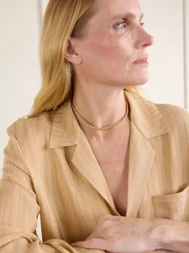 Yvonne Léon Corde Chaînette 18-karat Yellow And White Gold Necklace | Thumbnail 2 Yvonne Léon Corde Chaînette 18-karat Yellow And White Gold Necklace | Thumbnail 2