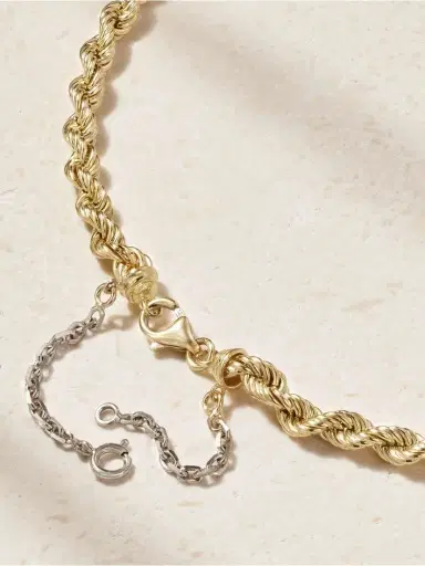 Yvonne Léon Corde Chaînette 18-karat Yellow And White Gold Necklace | Thumbnail 3 Yvonne Léon Corde Chaînette 18-karat Yellow And White Gold Necklace | Thumbnail 3