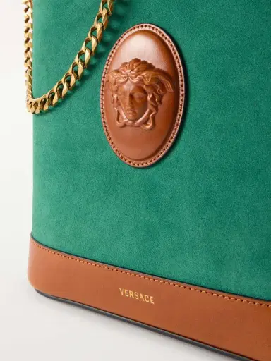Versace Pivot Small Leather Bucket Bag | Thumbnail 5 Versace Pivot Small Leather Bucket Bag | Thumbnail 5
