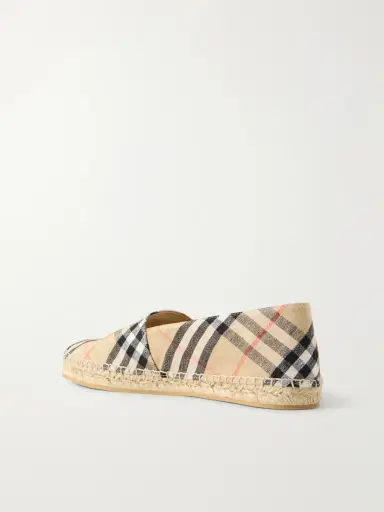 Burberry Lf Mews Check Flat Espadrillas | Thumbnail 3 Burberry Lf Mews Check Flat Espadrillas | Thumbnail 3