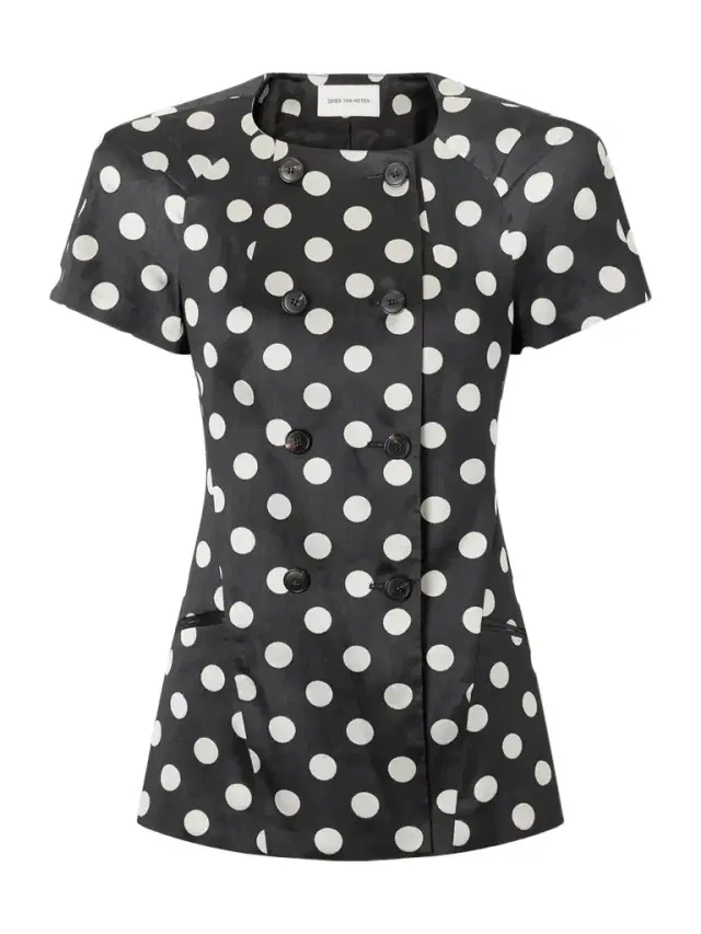 Bonny Polka-dot Jacquard Jacket Bonny Polka-dot Jacquard Jacket